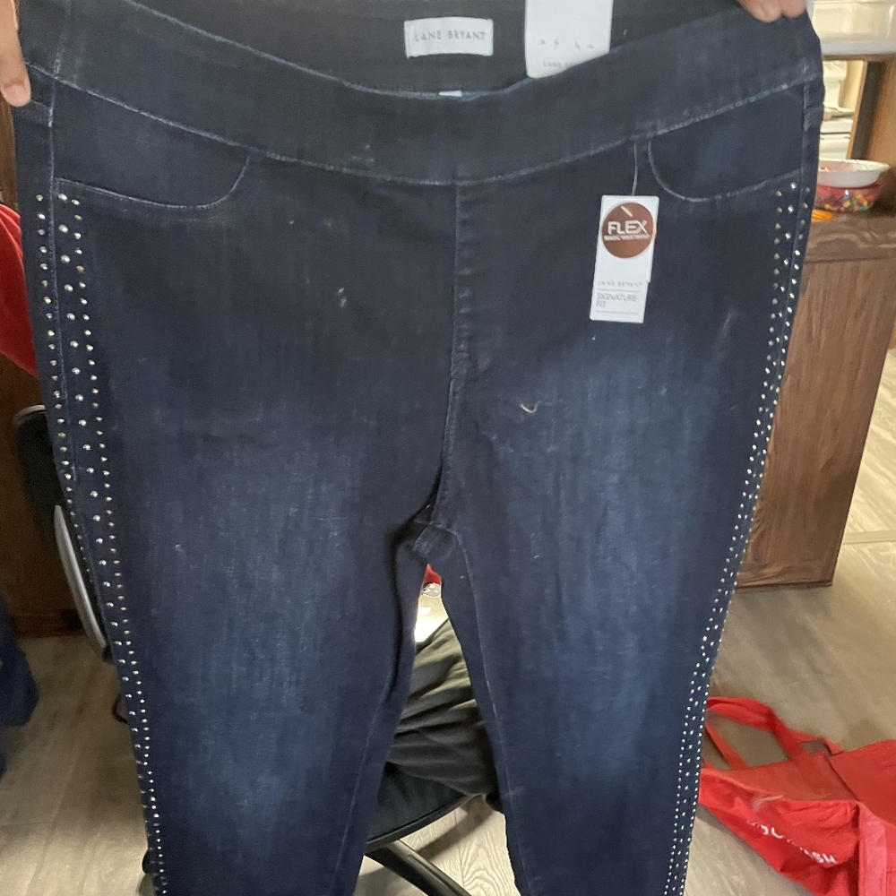 Pull on kegging elastic stretch high rise